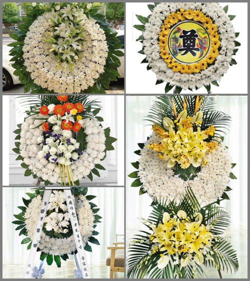 浙江省台州黄岩区头陀镇孙西村花圈速递